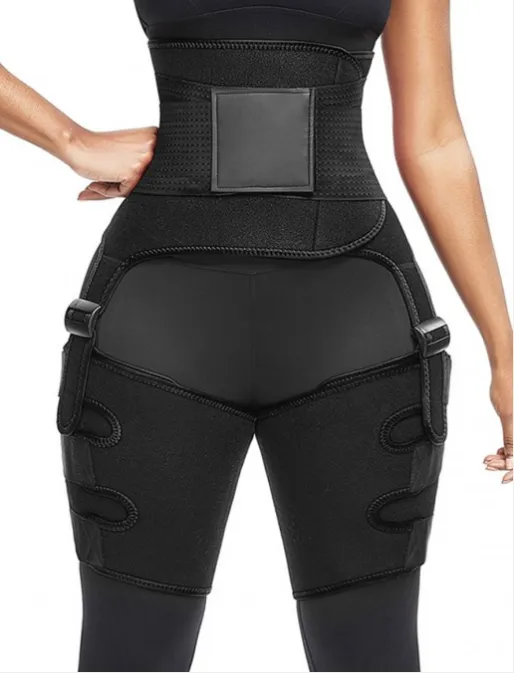 Sports Waist Belt, Adjustable One-piece Girdle, Leg Straps