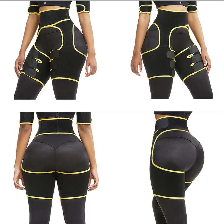 Sports Waist Belt, Adjustable One-piece Girdle, Leg Straps