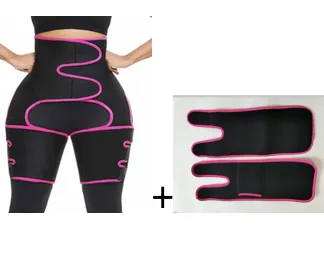 Sports Waist Belt, Adjustable One-piece Girdle, Leg Straps