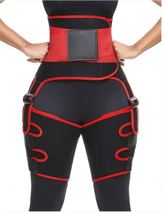 Sports Waist Belt, Adjustable One-piece Girdle, Leg Straps