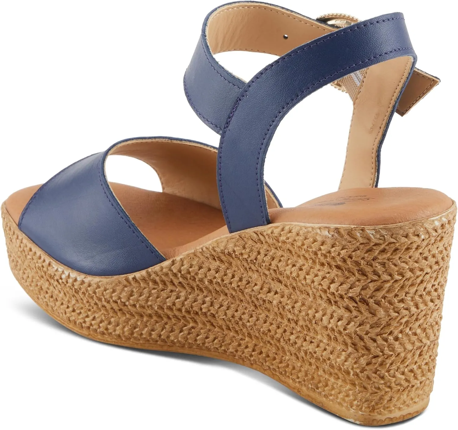 Spring Step ISOLA Women's Wedge Sandals - Secure Buckle Closure, Cushioned Footbed, Luxurious Leather Upper