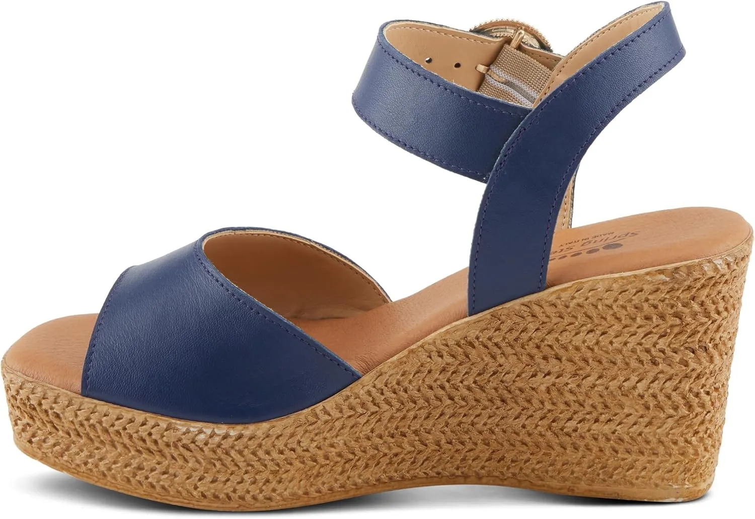 Spring Step ISOLA Women's Wedge Sandals - Secure Buckle Closure, Cushioned Footbed, Luxurious Leather Upper