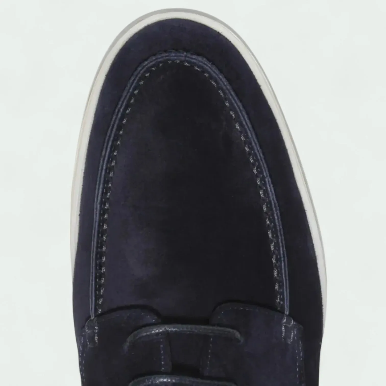 Strazoro | Men's Suede Loafers - Lace-Up Moccasin Design with Flexible Sole