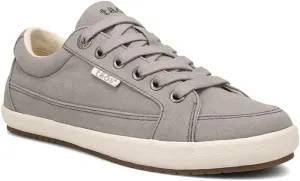 Taos Moc Star 2 Women's Sneaker - Fresh Canvas Design with Removable Footbed, Arch Support and Durable Lightweight Outsole for All Day Walking and Everyday StyleGrey Distressed 8.5 W US