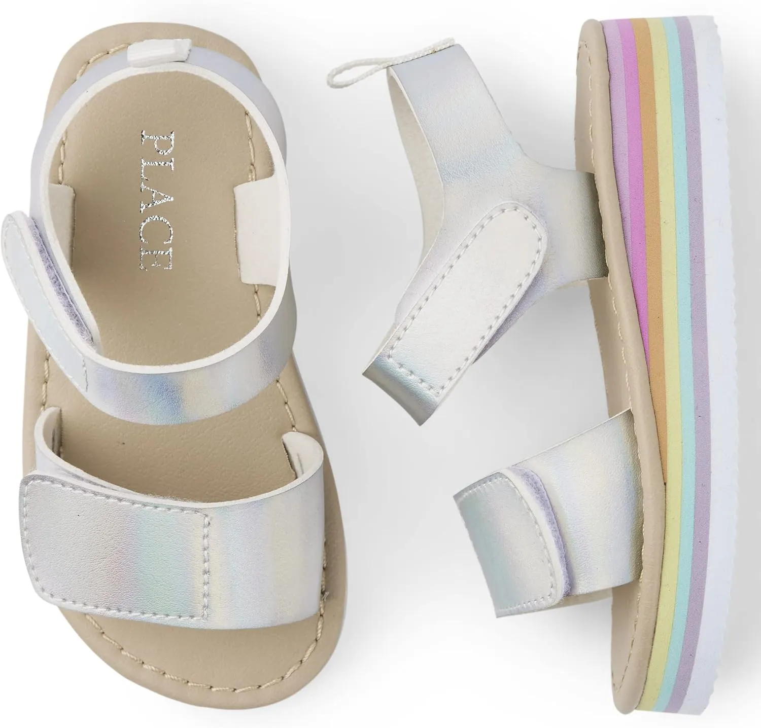 The Children's Place Girl's Baby Toddler Sporty Sandal with Adjustable Straps