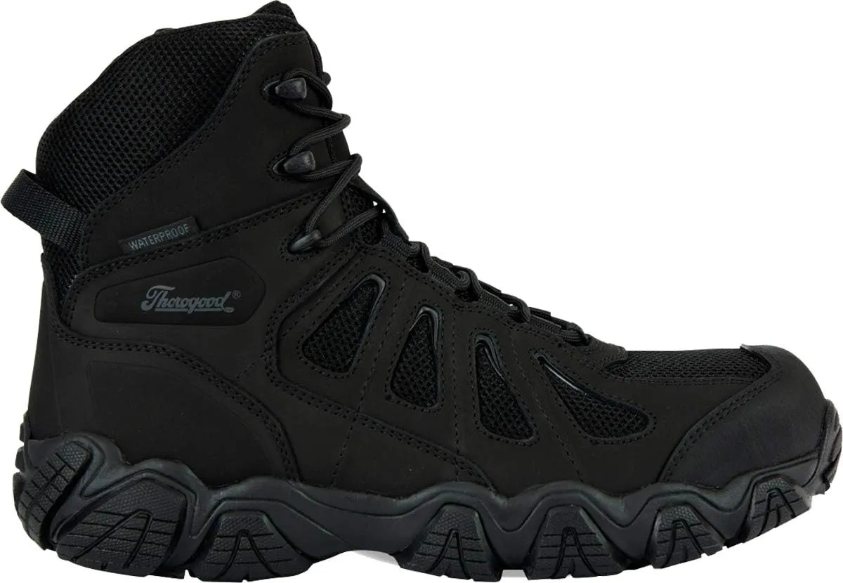Thorogood Men's Crosstrex Series - 6" BBP Waterproof, Side Zip Composite Safety Toe Hiker Boot