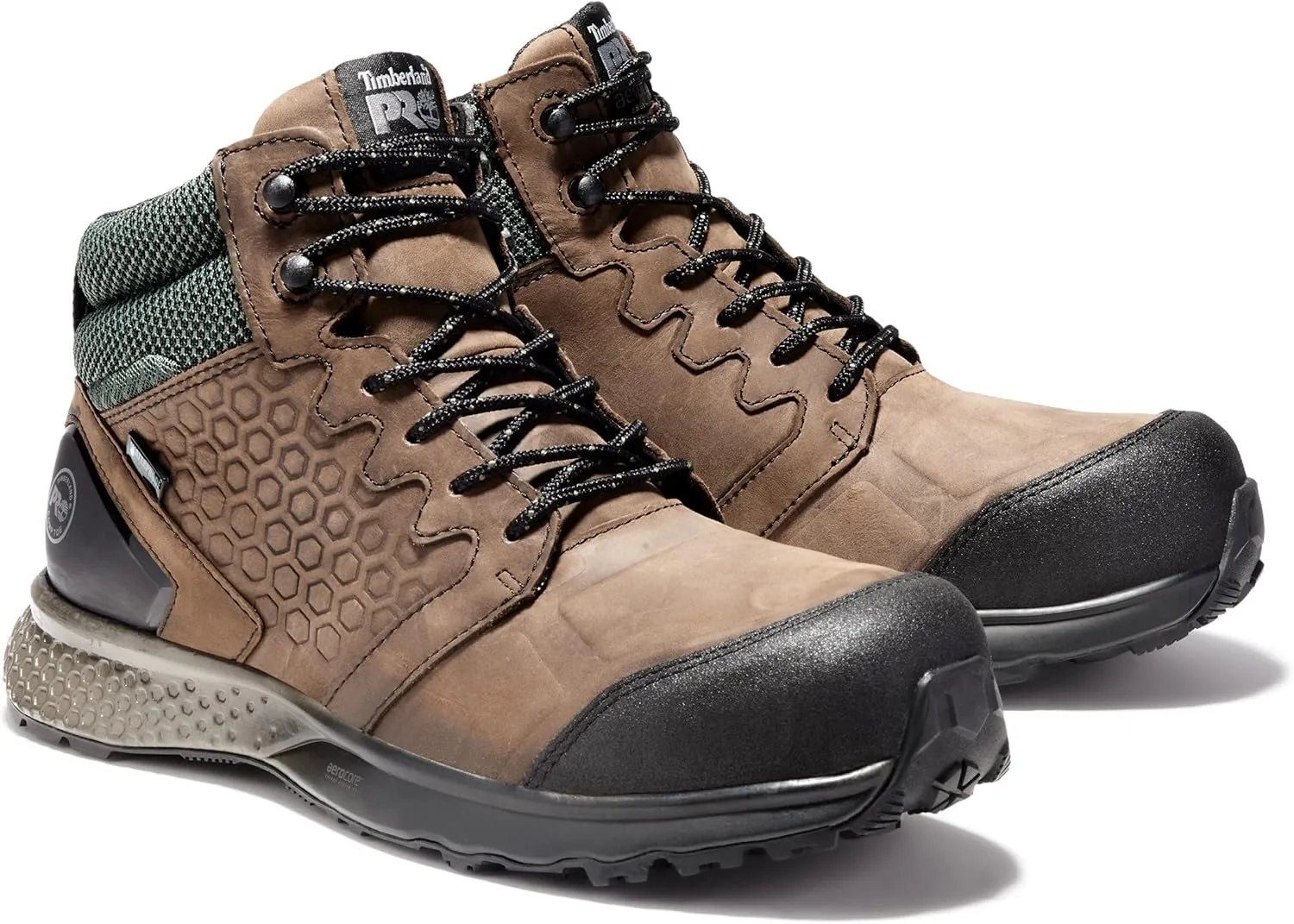 Timberland PRO Men's Reaxion Mid Composite Safety Toe Waterproof Industrial Hiker Work Boot