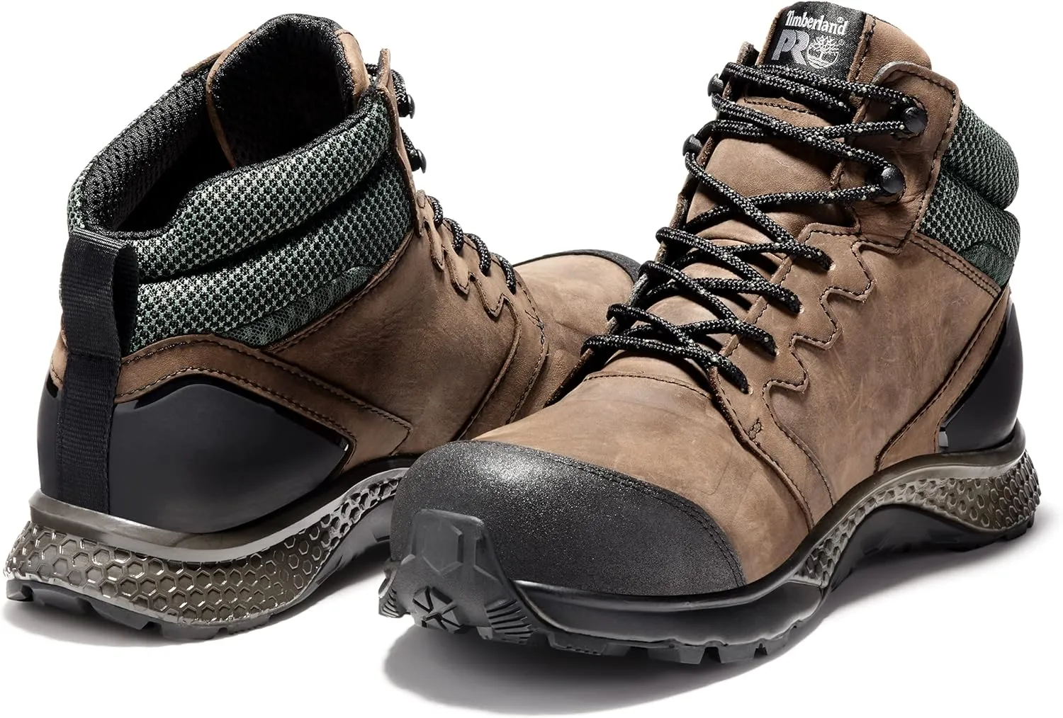 Timberland PRO Men's Reaxion Mid Composite Safety Toe Waterproof Industrial Hiker Work Boot