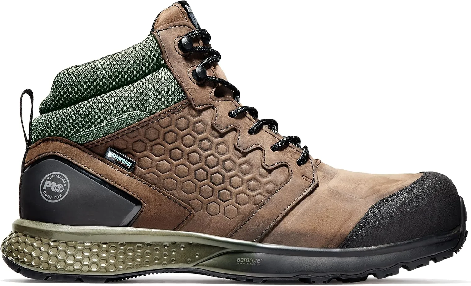 Timberland PRO Men's Reaxion Mid Composite Safety Toe Waterproof Industrial Hiker Work Boot