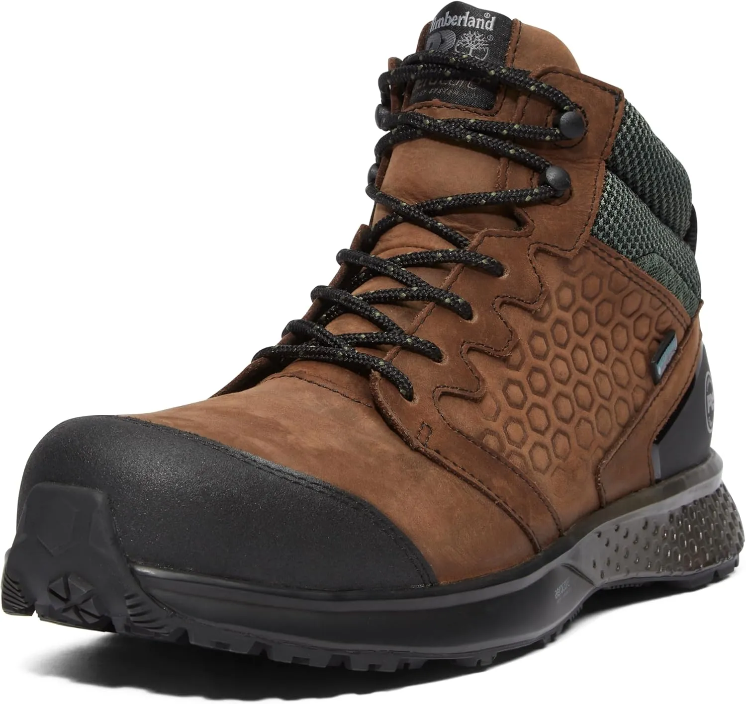 Timberland PRO Men's Reaxion Mid Composite Safety Toe Waterproof Industrial Hiker Work Boot