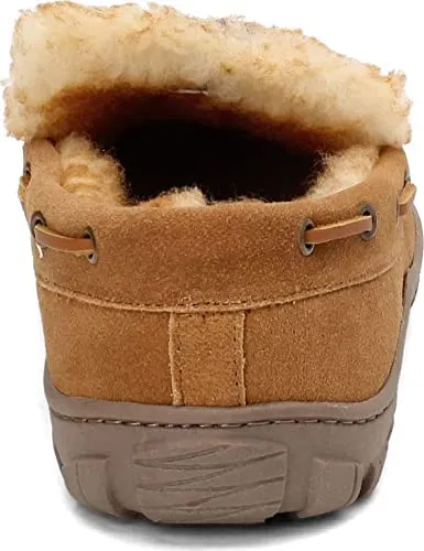 Toe Slippers Lined Loafers Cinnamon Best-reviewed Moccasin Fur Venetian Suede Rounded Clarks Stylish