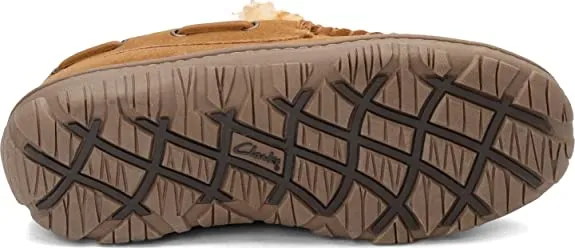 Toe Slippers Lined Loafers Cinnamon Best-reviewed Moccasin Fur Venetian Suede Rounded Clarks Stylish
