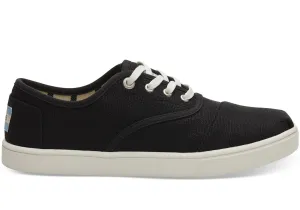 Toms Black Heritage Canvas Womens Cupsole Cordones Sneakers 10013517