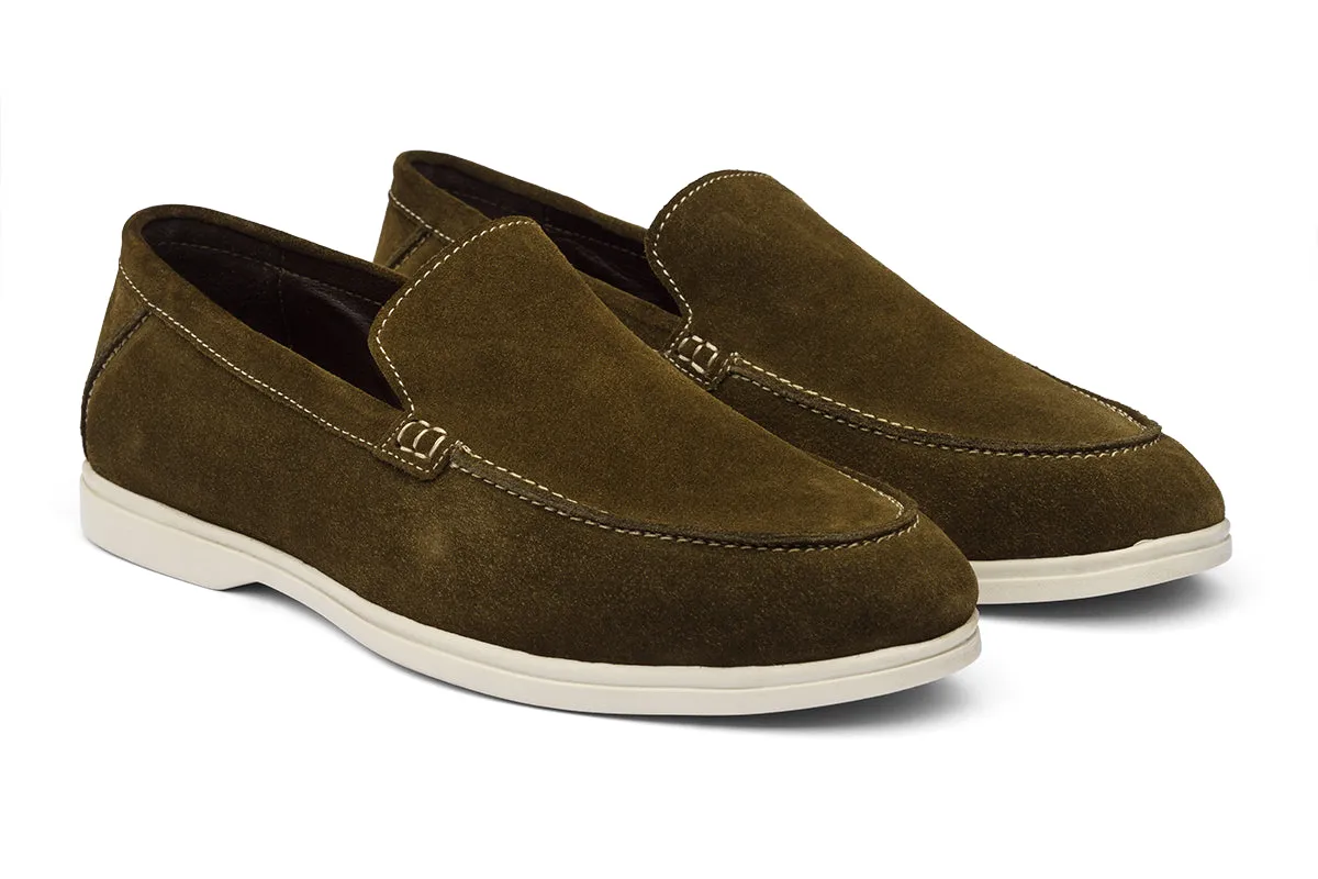 TORINO - SUEDE OLIVIA LEATHER SHOES