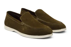 TORINO - SUEDE OLIVIA LEATHER SHOES