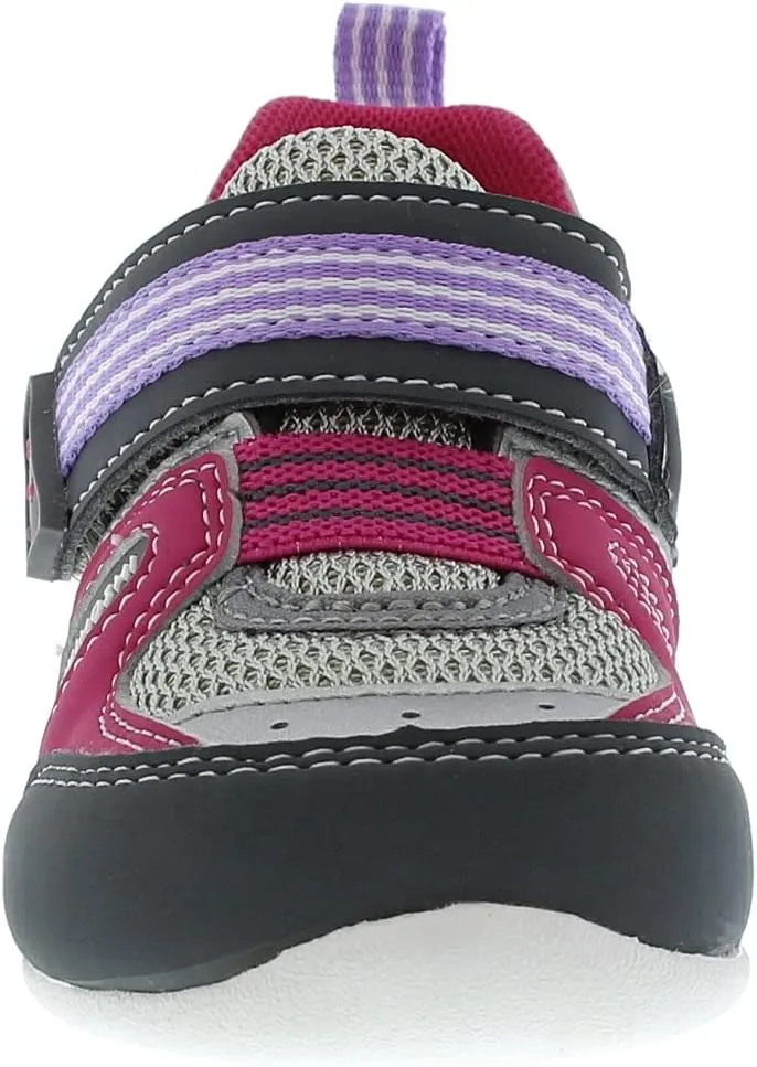 TSUKIHOSHI Neko Baby and Toddler Shoes - Strap-Closure Machine-Washable Baby Shoes with Wide Toe Box & Slip-Resistant, Non-Marking Outsoles, Ages 0-4