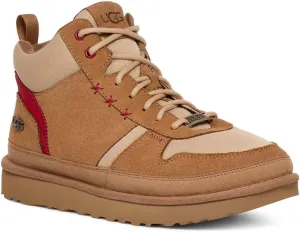 UGG Men's Highland Hi Heritage Sneaker, Chestnut / Sand / Dark Cherry, 13