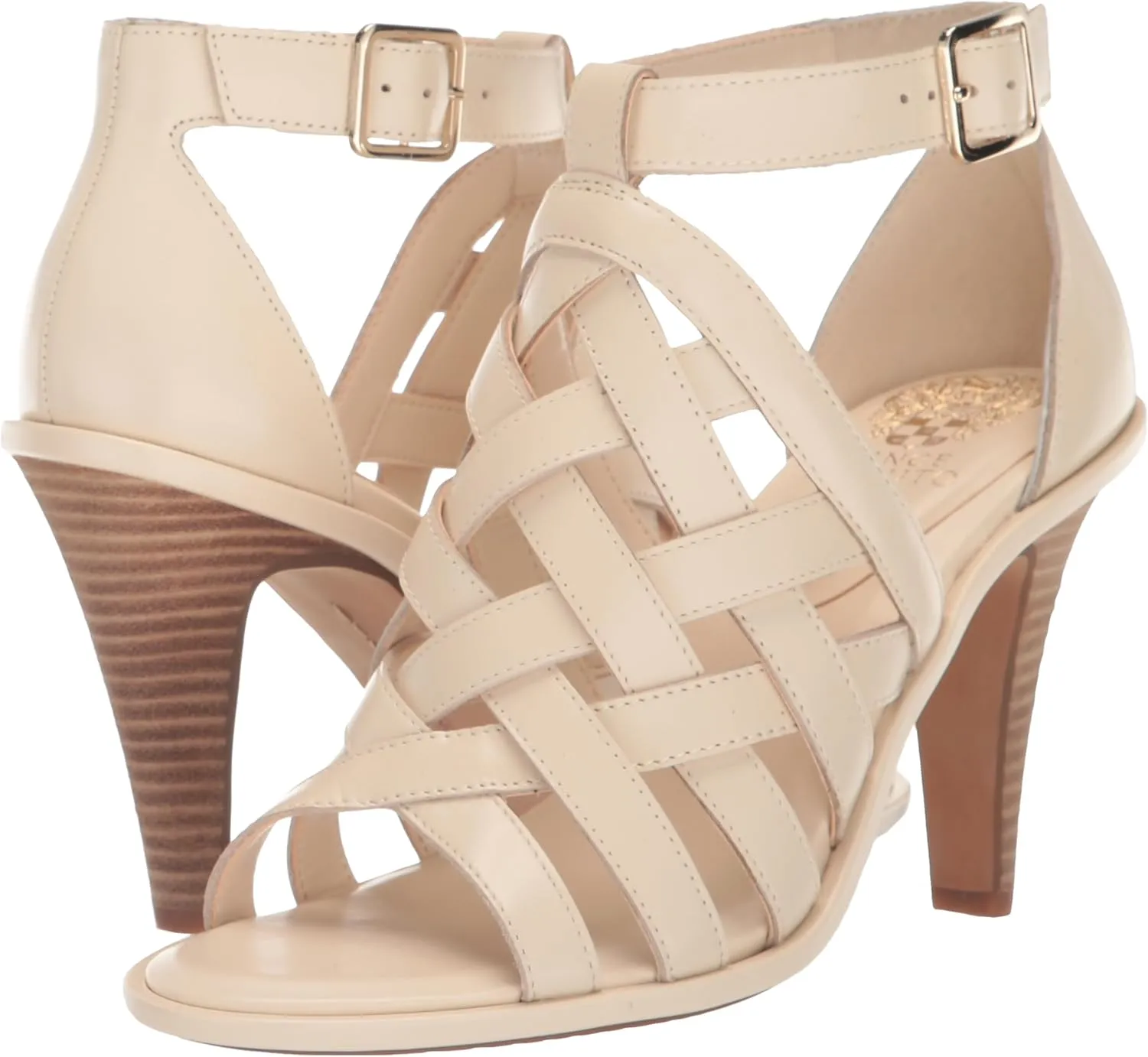 Vince Camuto Women's Frelly Stacked Heel Sandal Heeled