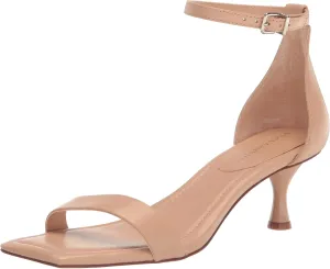 Vince Camuto Women's Vinkely Heeled Sandal, Biscuit, 5.5