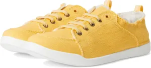 VIONIC Women's Pismo Sneaker, Butter Yellow Canvas, 11