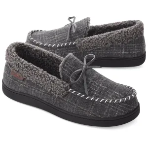 VONMAY Men's Moccasin Slippers Comfort Polar Fleece House Shoes