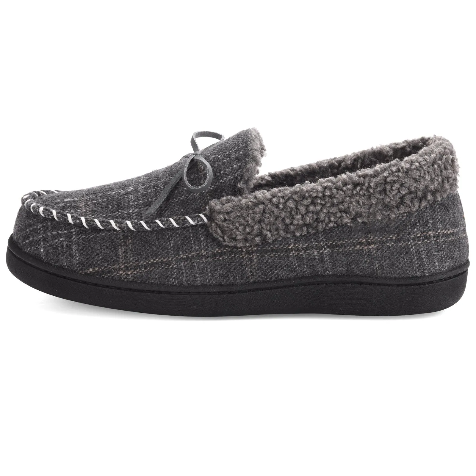 VONMAY Men's Moccasin Slippers Comfort Polar Fleece House Shoes