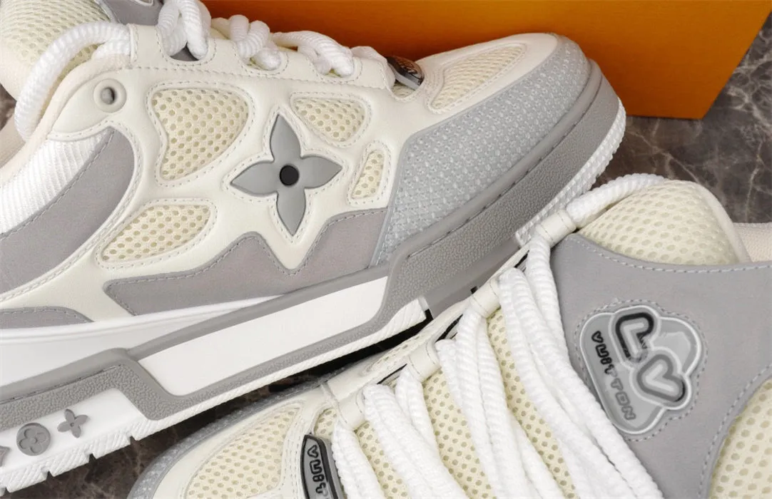 VUITTON SKATE Timely resolution SNEAKER LV GREY Luxurious LOUIS