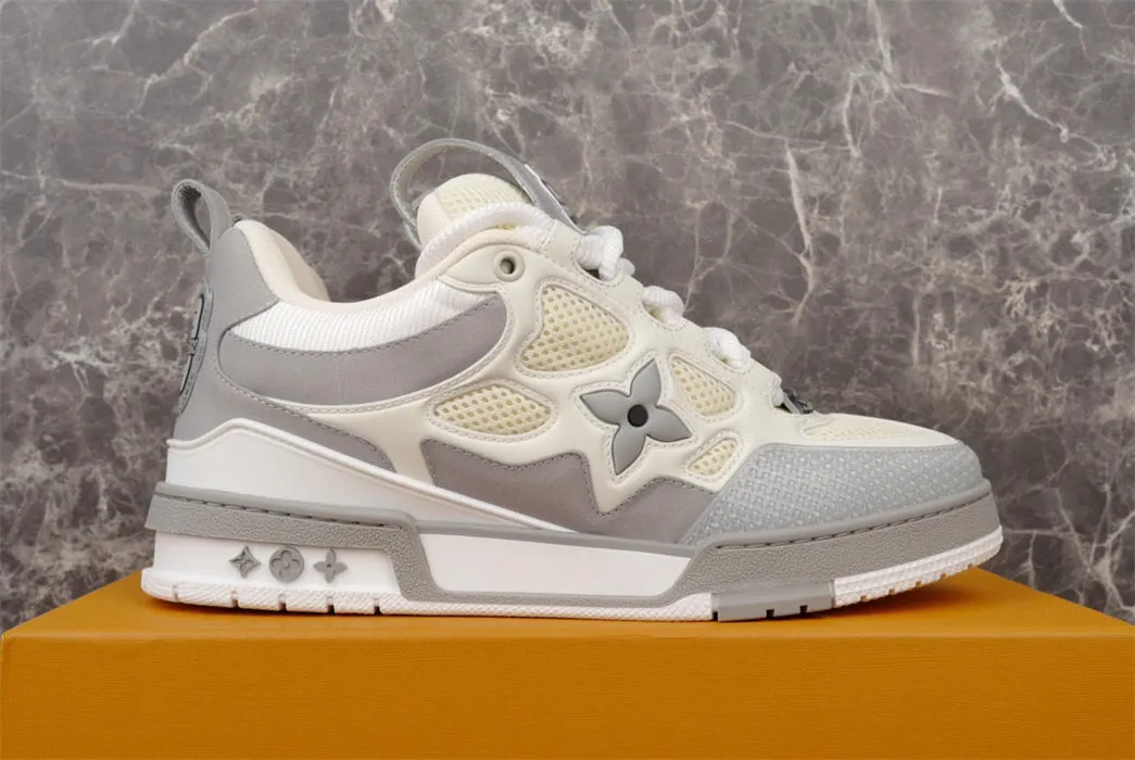 VUITTON SKATE Timely resolution SNEAKER LV GREY Luxurious LOUIS