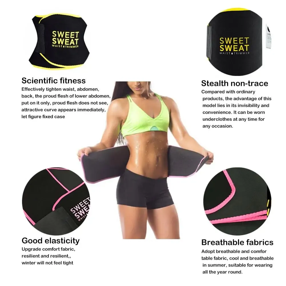 Waist Trainer Sauna Sweat Belt - Slimming Body Shaper for Women & Men