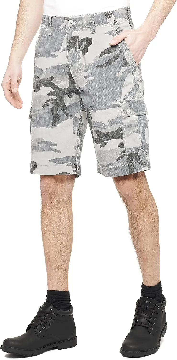 Wearfirst Men's Camo Cargo Shorts w/Stretch Micro Ripstop | Day Hiker Short