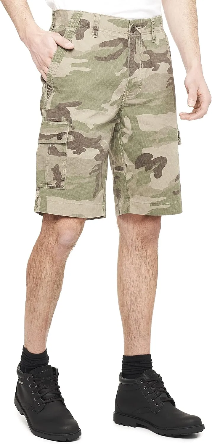 Wearfirst Men's Camo Cargo Shorts w/Stretch Micro Ripstop | Day Hiker Short