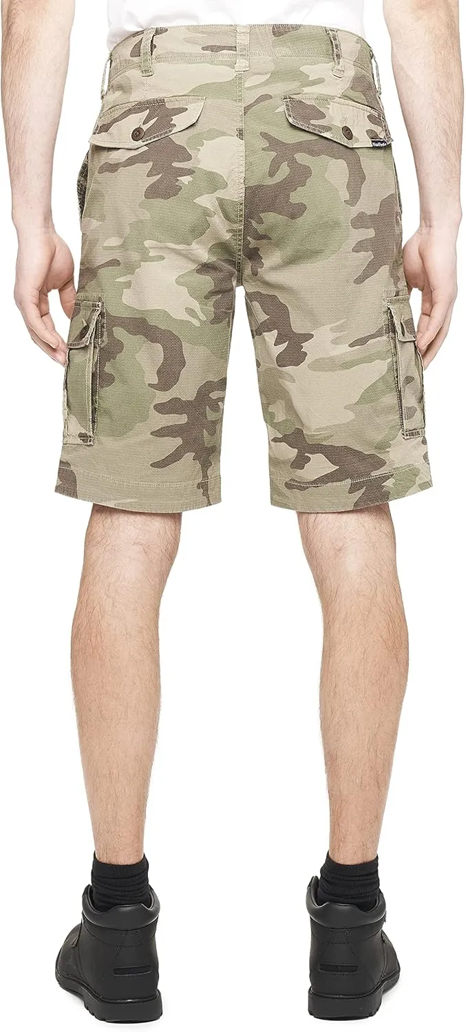 Wearfirst Men's Camo Cargo Shorts w/Stretch Micro Ripstop | Day Hiker Short