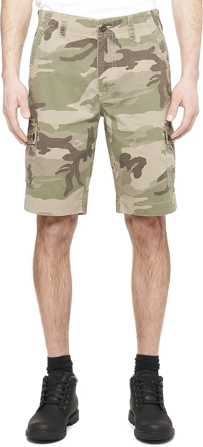 Wearfirst Men's Camo Cargo Shorts w/Stretch Micro Ripstop | Day Hiker Short