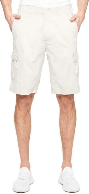 Wearfirst Men's Stretch Caution Ripstop Free-Band Day Hiker Cargo Shorts (as1, Waist, Numeric_36, Regular, Pale Tan, 38)
