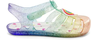 Western Chief Kids Wonder EverGlitter Lighted Sandal with Adjustable Strap and Waterproof Design