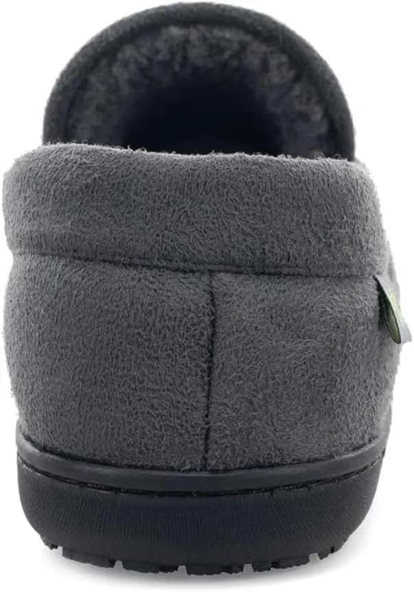 Western Chief Men's Moccasin Slippers - Warm Fleece House Shoes for Men, Indoor and Outdoor Slippers