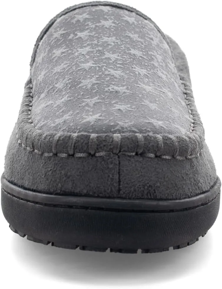 Western Chief Men's Moccasin Slippers - Warm Fleece House Shoes for Men, Indoor and Outdoor Slippers