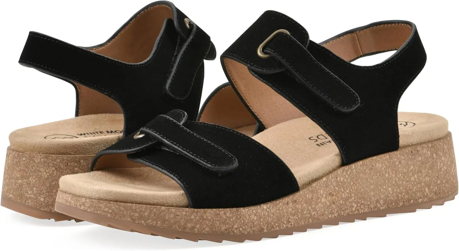 WHITE MOUNTAIN Women's Gelato Mini-Wedge Sandal