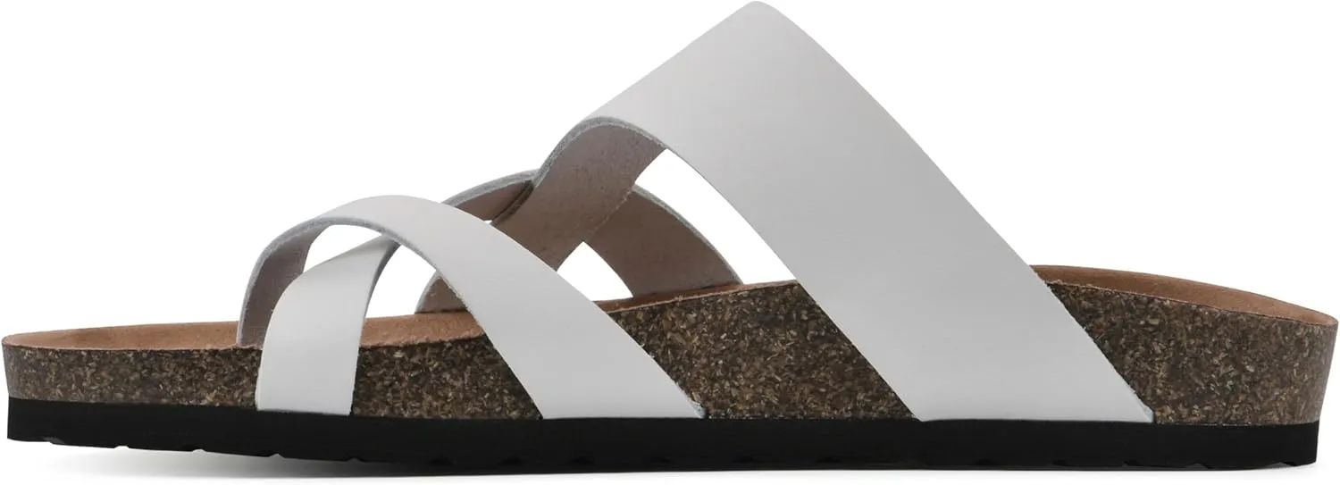 WHITE MOUNTAIN Women's Graph Flat Sandal