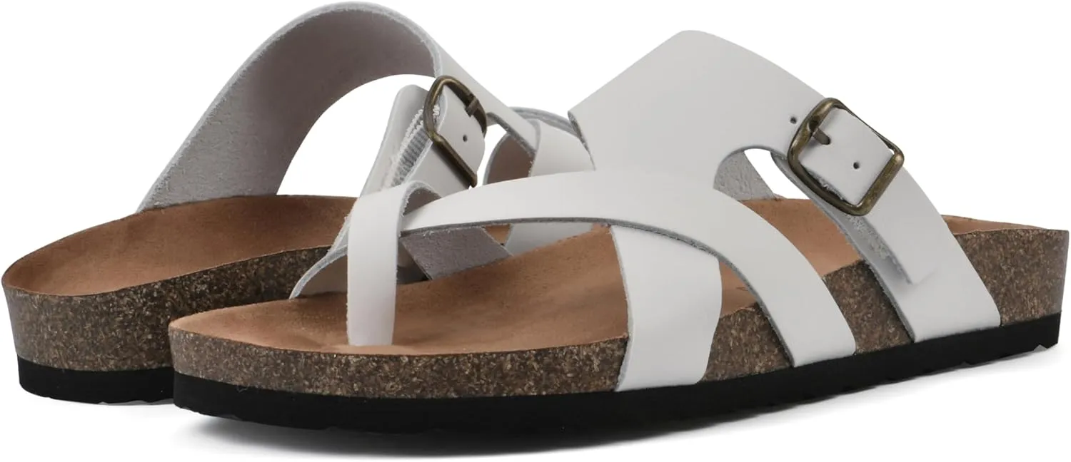 WHITE MOUNTAIN Women's Graph Flat Sandal