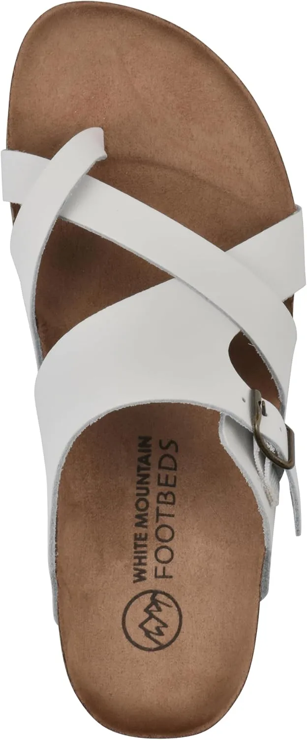 WHITE MOUNTAIN Women's Graph Flat Sandal