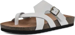 WHITE MOUNTAIN Women's Graph Flat Sandal
