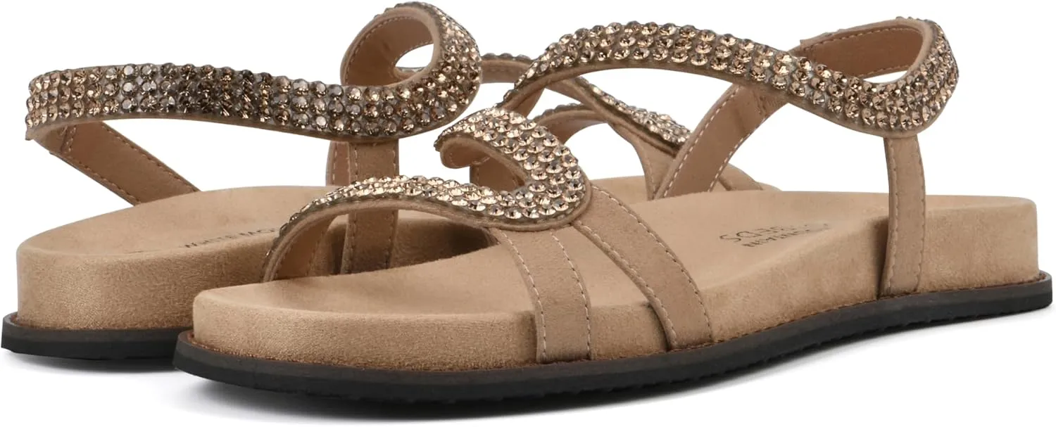 WHITE MOUNTAIN Women's Majorette Flat Sandal