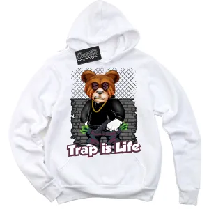White Viotech Dunks Sneaker Hoodie Trap Is Life Graphic