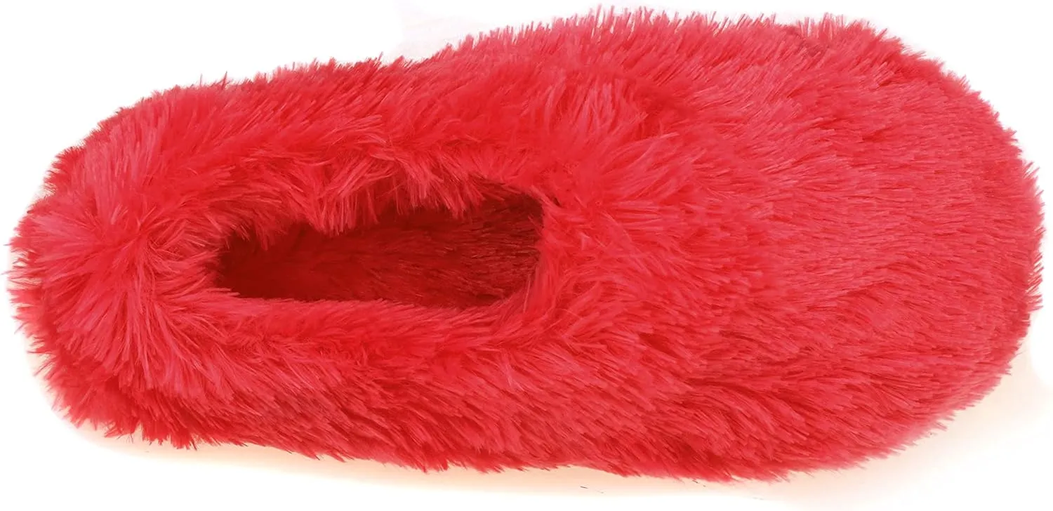 Winter Indoor Moccasin Slippers for Women, Soft Warm Fuzzy Home Slippers Non-Slip for Women
