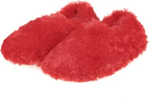 Winter Indoor Moccasin Slippers for Women, Soft Warm Fuzzy Home Slippers Non-Slip for Women