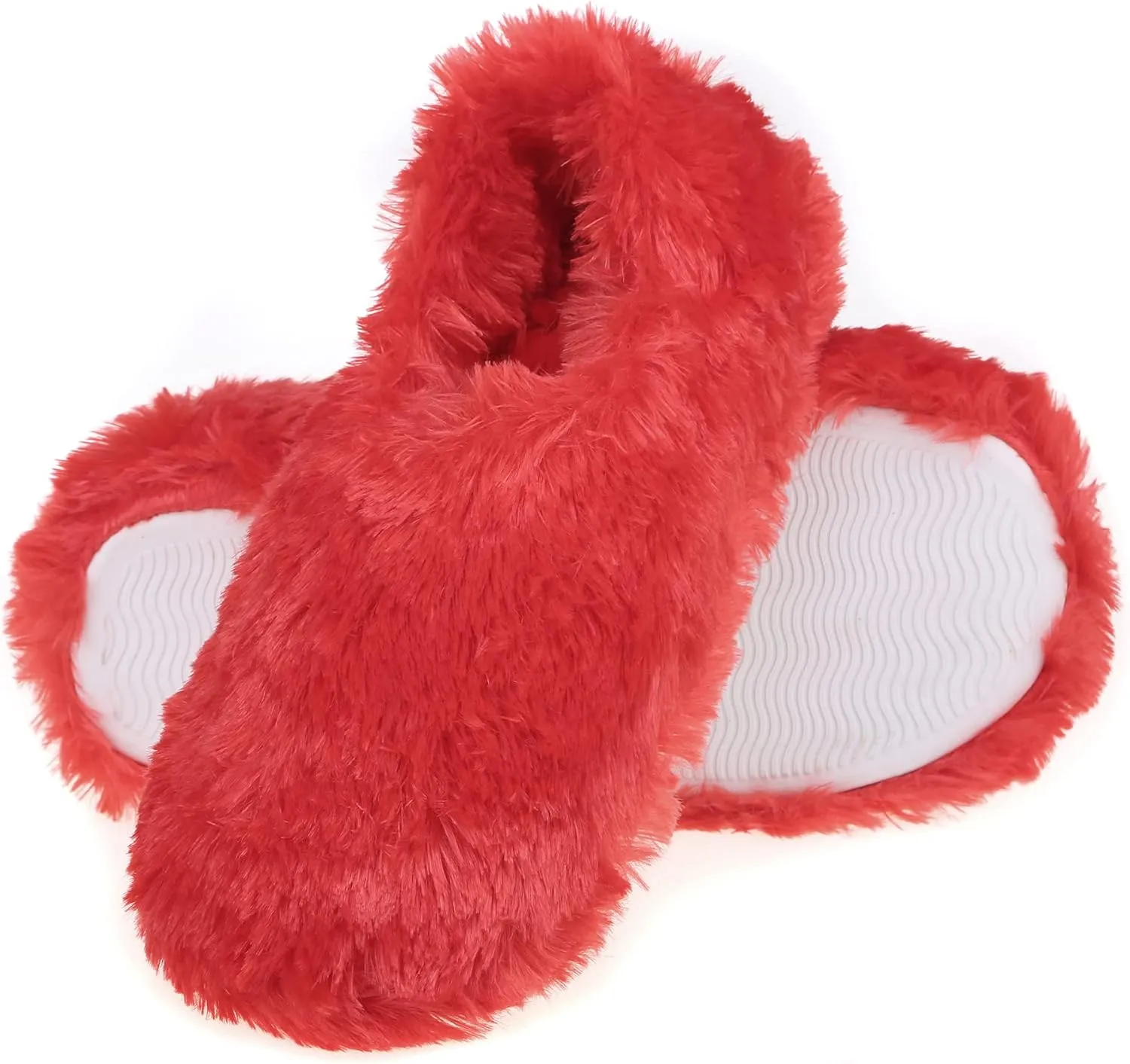 Winter Indoor Moccasin Slippers for Women, Soft Warm Fuzzy Home Slippers Non-Slip for Women