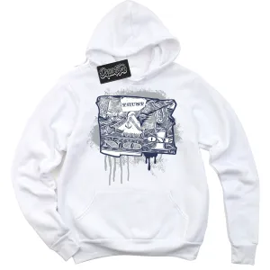 Wolf Grey Midnight Navy 1s Sneaker Hoodie Trust No One Dollar Graphic