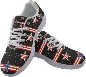 Women Men Lace Up Shoes Walking Sports Trainers Durable Sneaker for Running Hiking Gym US 5-15