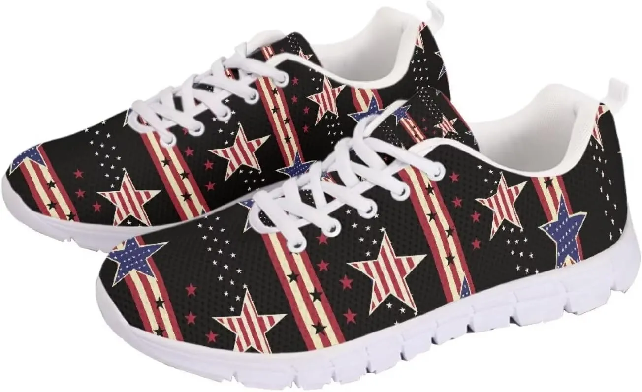 Women Men Lace Up Shoes Walking Sports Trainers Durable Sneaker for Running Hiking Gym US 5-15